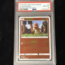 PSA10 Charmander 005 Detective Pikachu Movie Pack Holo Pokemon Card - Image 1