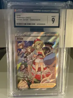2023 Pokemon SWSH Crown Zenith Irida Galarian Gallery #GG63/GG70 CGC 9 - Image 1