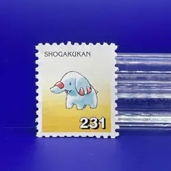 Phanpy SHOGAKUKAN Pokemon postage stamp No.231 Japanese F/S - Image 1