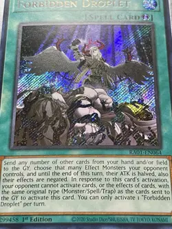3x Forbidden Droplet | RA01-EN064 | Super & Secret Rare | NM | 1st Ed | YuGiOh! - Image 4
