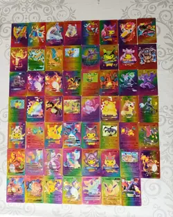 55PCS Pokemon Card Foil RAINBOW PACK 55 CARDS TCG GX Vmax GX Card Charizard Rare - Image 2