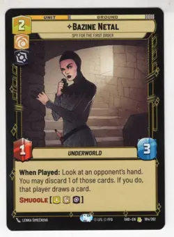 Star Wars Unlimited SotG Card SHD184 Bazine Netal - Image 1