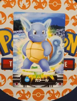 Wartortle 191 Zukan Advanced Generation Pokemon Carddass Japanese Card MP - Image 1