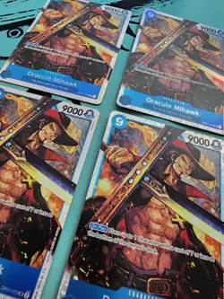 4x - Dracule Mihawk - OP01-070 SR (Blue) - One Piece Card Game TCG - English NM - Image 2
