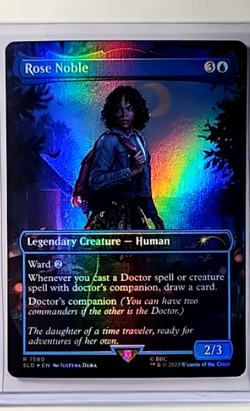 MTG Magic The Gathering SLD Secret Lair Drop Borderless Foil #1580 Rose Noble - Image 1