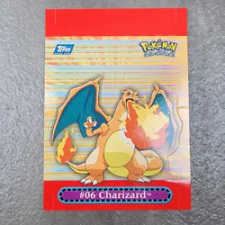 Pokemon Topps Charizard #9 of 10 Pop-up TV Animation Series 3 - Image 1