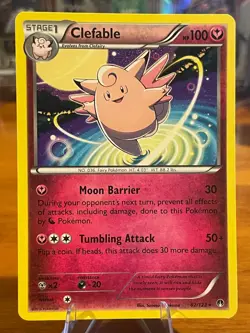 2016 Pokemon XY Breakpoint Clefable 82/122 Rare Stage 1 MP - Image 1