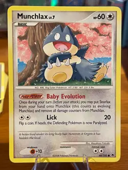 2008 Pokemon Diamond & Pearl Majestic Dawn Munchlax 68/100 Common Basic MP - Image 1