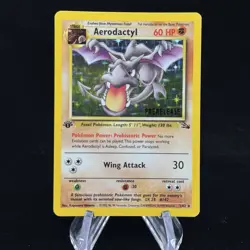 Aerodactyl Holo #1 PreRelease 1st Edition Fossil 1999 Pokemon MP Clean Front 🦖 - Image 1