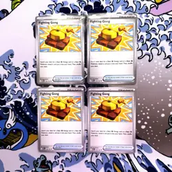 4X Mega Evolution English: Fighting Gong - #116/132 NM PLAYSET - Image 1