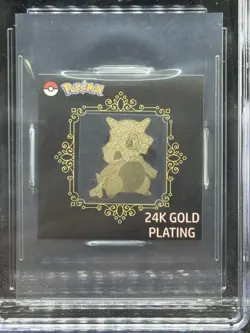 2023 Pokemon Korean Striking Candy Stickers 24K Gold Plating Cubone CGC 8.5 NM+ - Image 2