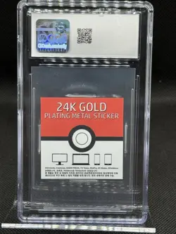 2023 Pokemon Korean Striking Candy Stickers 24K Gold Plating Cubone CGC 8.5 NM+ - Image 3