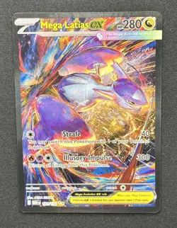 Pokemon Mega Evolution Mega Latias Ex 181/132 Special Illustration Rare MINT - Image 1