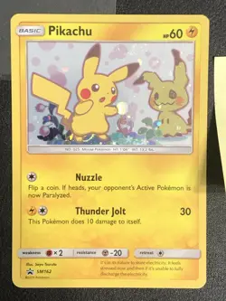 Pokemon TCG - Pikachu SM162 - Sun & Moon Promo NM-M -Read Description- - Image 2