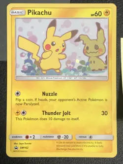 Pokemon TCG - Pikachu SM162 - Sun & Moon Promo NM-M -Read Description- - Image 5