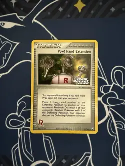 Pow! Hand Extension 85/109 Pokemon EX Team Rocket Returns Stamped Trainer - MP - Image 1