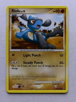 Riolu 91/127 Pokemon Platinum Unlimited NM/MINT 2009 box-S5 - Image 1