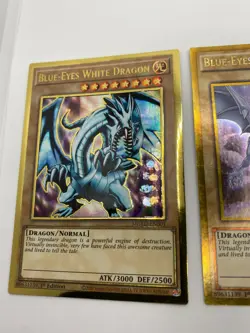 Yugioh Maximum Gold 1stED Blue Eyes White Dragon + Promo -Rare Variations- NM/M! - Image 2