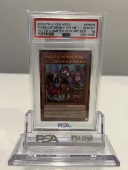 Yu-gi-oh Diabellstar The Black Witch Quarter Century Secret Rare PSA 10 - Image 1