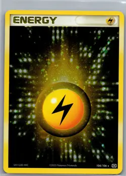 Lightning Energy 104/106 Holo Emerald - Pokemon Card - NM - Image 1