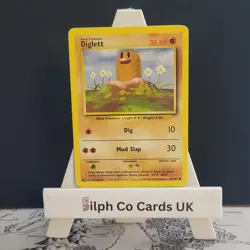 Diglett 47/102 Base Set Pokemon Card WOTC - Image 1