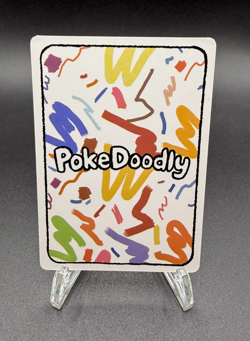 PokeDoodly Stabby (Scyther) 123/151 - 1st Edition Card - Fan Art - Image 2