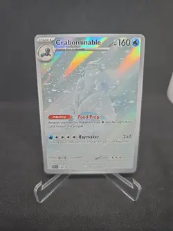 Pokemon TCG Stellar Crown Crabominable Holo Card 149/142 Illustration Rare NM - Image 1