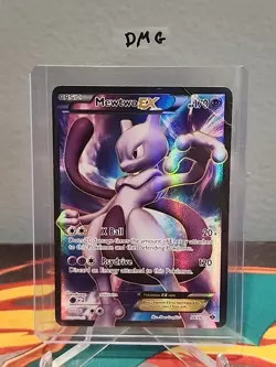 Mewtwo EX 98/99 Full Art Pokemon Card Damaged - Image 3