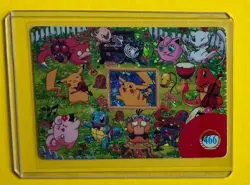 PIKACHU SLOWPOKE PUFF MEW Pokemon Pocket Monsters Vending Prism Sticker Holo Foi - Image 1