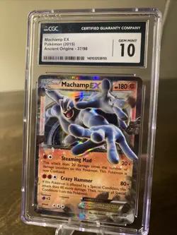 CGC 10 Machamp EX Pokemon 2015 XY Ancient Origins 37/98 Gem Mint - Image 1