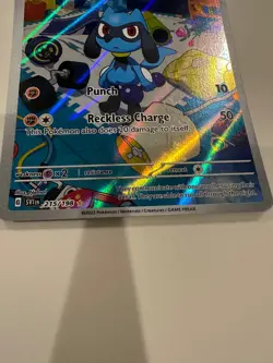 Riolu 215/198 Scarlet & Violet Base Set Illustration Rare Holo Pokemon TCG MINT - Image 2
