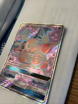 Pokemon TCG Mr. Mime GX S&M: Celestial Storm 156/168 Full Art Holo Foil Rare NM+ - Image 2