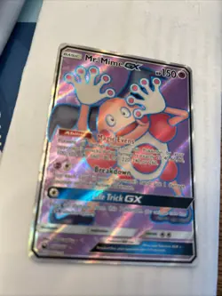 Pokemon TCG Mr. Mime GX S&M: Celestial Storm 156/168 Full Art Holo Foil Rare NM+ - Image 3