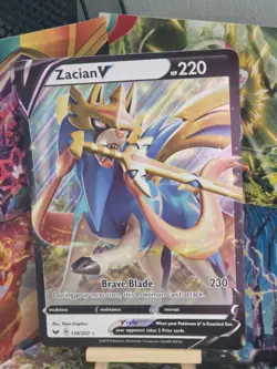 Pokemon TCG Zacian V Oversized Promos 138/202 Holo Promo Promo - Image 2
