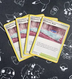 Pokemon TGC - Circhester Bath - 150/185 - Vivid Voltage - Trainer - Playset x 4 - Image 1