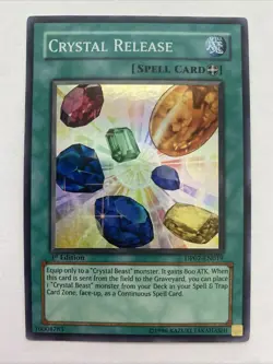Yugioh Crystal Release DP07-EN019 Super Rare 1st Ed LP - Image 1