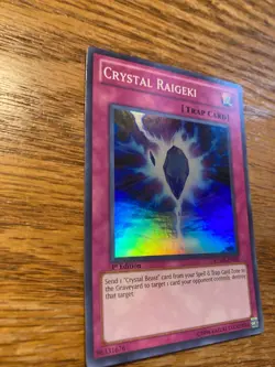 Crystal Raigeki RYMP-EN055 - 1st Edition - Near Mint - Super Rare - Image 3