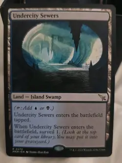 Undercity Sewers Magic The Gathering Card Island Swamp Land - Image 1