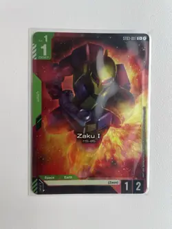 Zaku I ST03-007 C+ | Alt Art Foil Card | Gundam TCG - Image 1