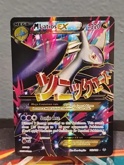 M Latios EX 102/108 Full Art Mega Pokemon Card Roaring Skies LP - Image 1