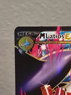 M Latios EX 102/108 Full Art Mega Pokemon Card Roaring Skies LP - Image 2