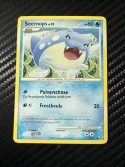 2009 Spheal 82/111 Platinum Series Rising Rivals Pokemon TCG Card Seemops Lv18 - Image 1