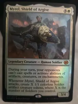 Magic: The Gathering - Myrel, Shield of Argive - Foil Promo Card - Image 1