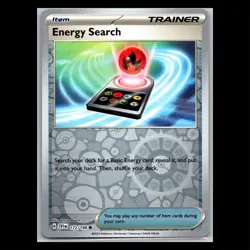 Energy Search 172/198 Reverse Holo - Scarlet Violet Base Set Pokemon Card - Image 1