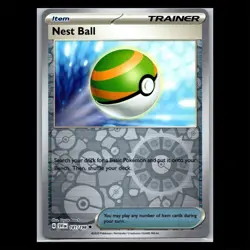 Nest Ball 181/198 Reverse Holo - Scarlet Violet Base Set Pokemon Card - Image 1