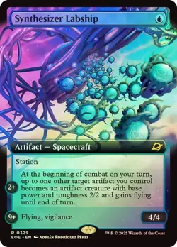 MTG - Synthesizer Labship - Extended Art - Foil - Edge of Eternities - Magic - Image 1