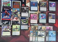 MTG Spiderman Bulk Lot w/ 1 Pack, Mythic, Rares, UC, Free Promos! 350+ Cards SPM - Image 1