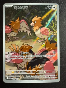 Spearow 151/132 Illustration Rare Pokemon ME01 Mega Evolution Near Mint - Image 1