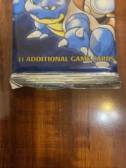 Pokemon Base Set Booster Pack LONG CRIMP Blastoise Art! Brand New/Sealed! 💎 - Image 4