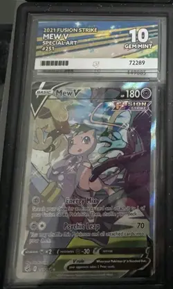 Pokemon TCG Mew V Special Art Fusion Strike 251/264 Ace 10 - Image 1